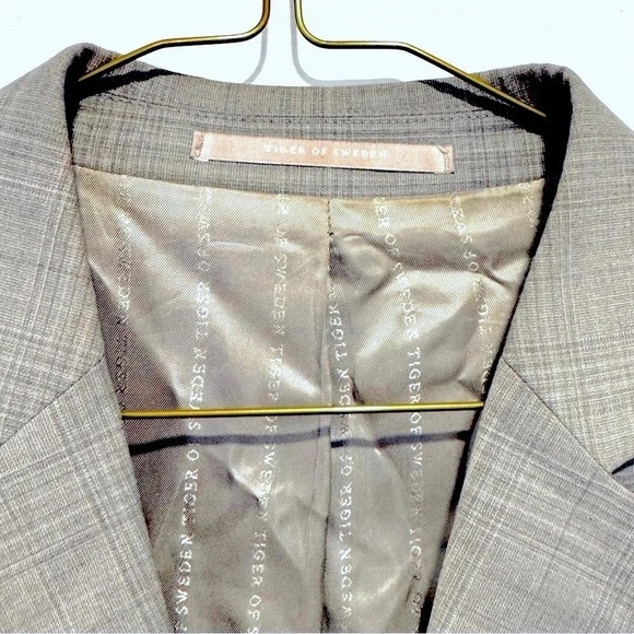 Tiger of Sweden Belita Wool blend blazer gray sophisticated fitted office us10 - Picture 2 of 6